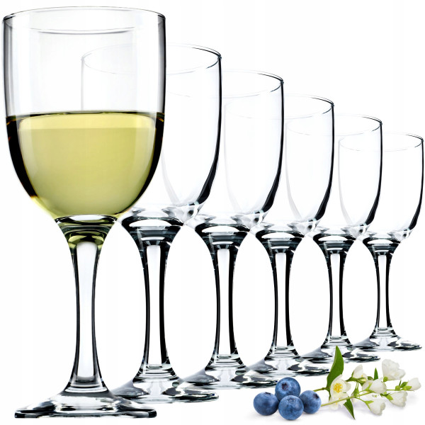 Kadax Kieliszki Do Wina 290ml Komplet Kieliszków