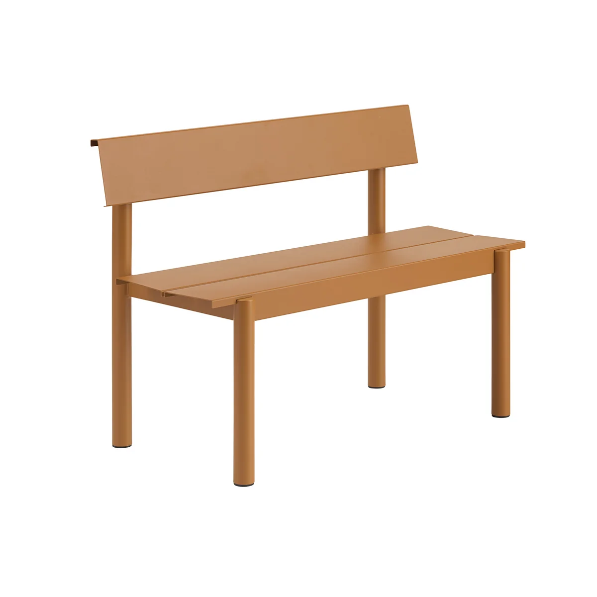 Muuto - Linear Steel Bank mit Rückenlehne
