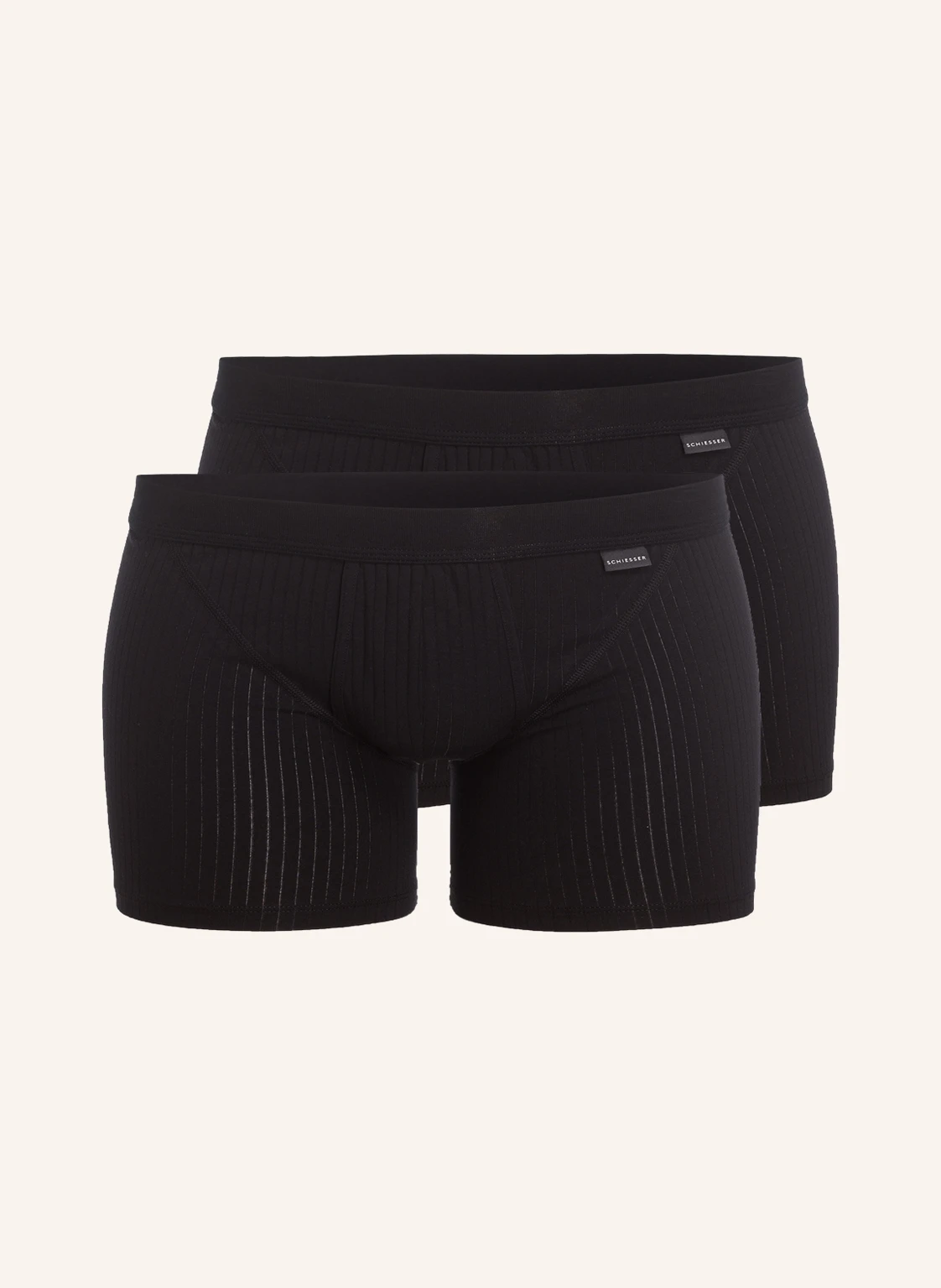SCHIESSER 2er-Pack Boxershorts COTTON ESSENTIALS