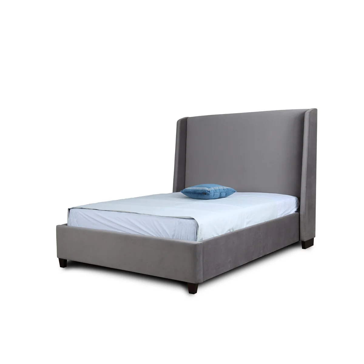 Ceets Sleek and Modern Velvet Upholstered Parlay Bed Frame