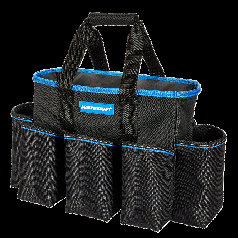 Mastercraft Cleaning / Detailing Tote Tool Bag w/ Padded Grip, 13 Pockets