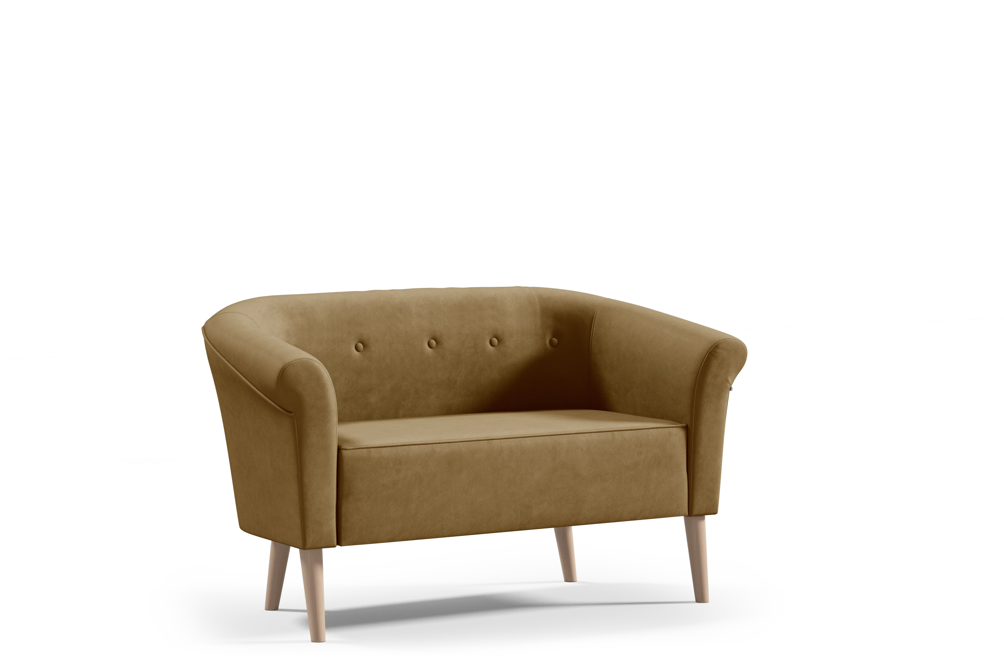 Sofa ESPERO z guzikami2 osbowa styl skandynawski welur monolith 48