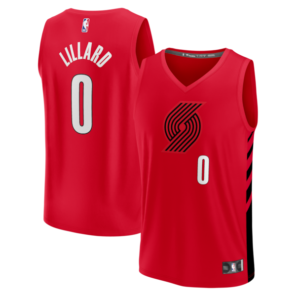 Damian Lillard Portland Trail Blazers  Fast Break Replica Jersey - Red - Statement Edition