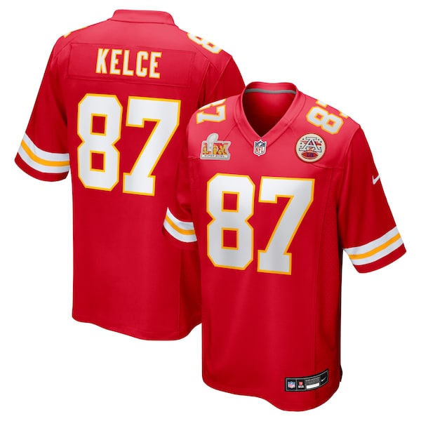 Travis Kelce Kansas City Chiefs Nike Super Bowl LIX Game Jersey - Red/White