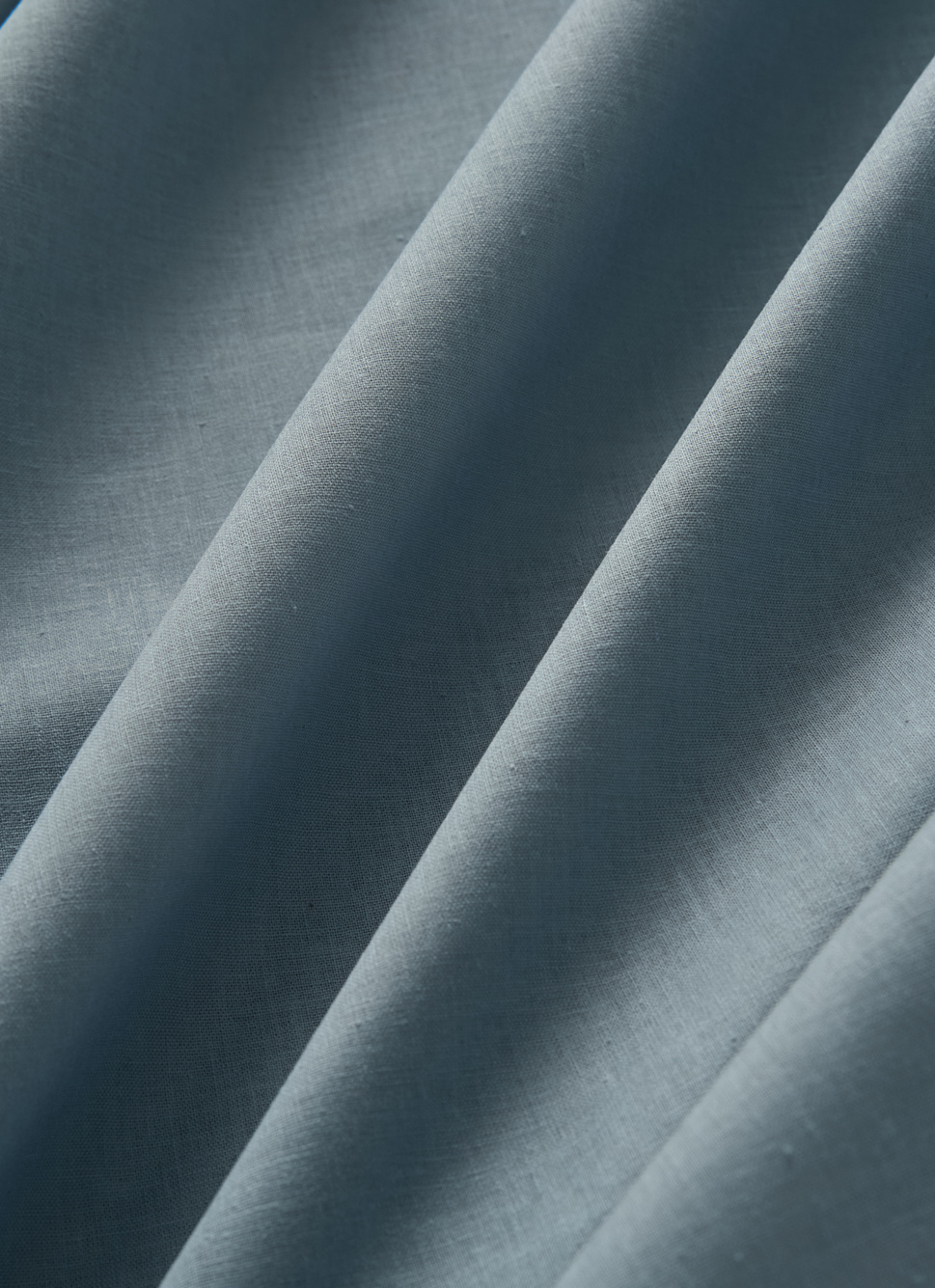 DRAP HOUSSE UNI EN COTON GRAND BONNET 32CM Bleu ORAGE