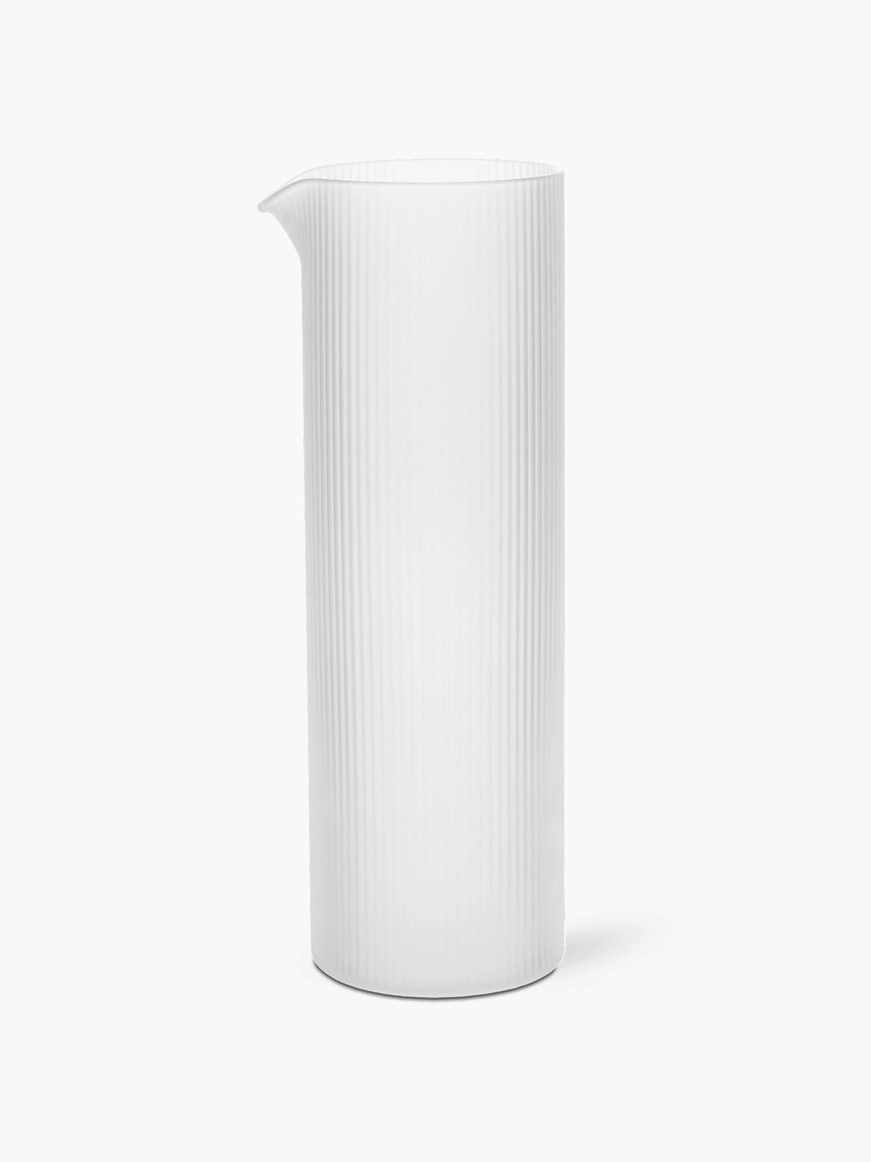 Mundgeblasene Karaffe Ripple mit Rillenrelief, 1.1 L