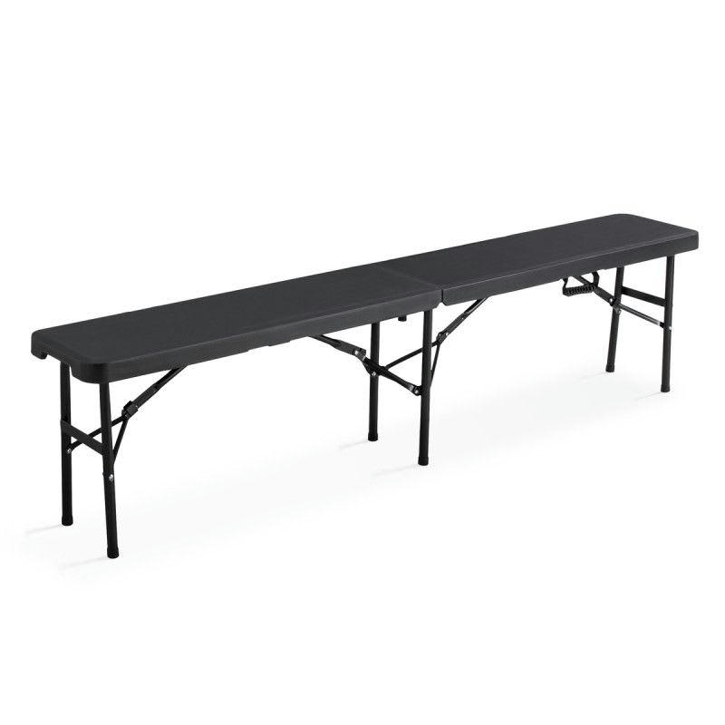 REKKEM - Bancs pliants 180cm 3 places - Lot de 5