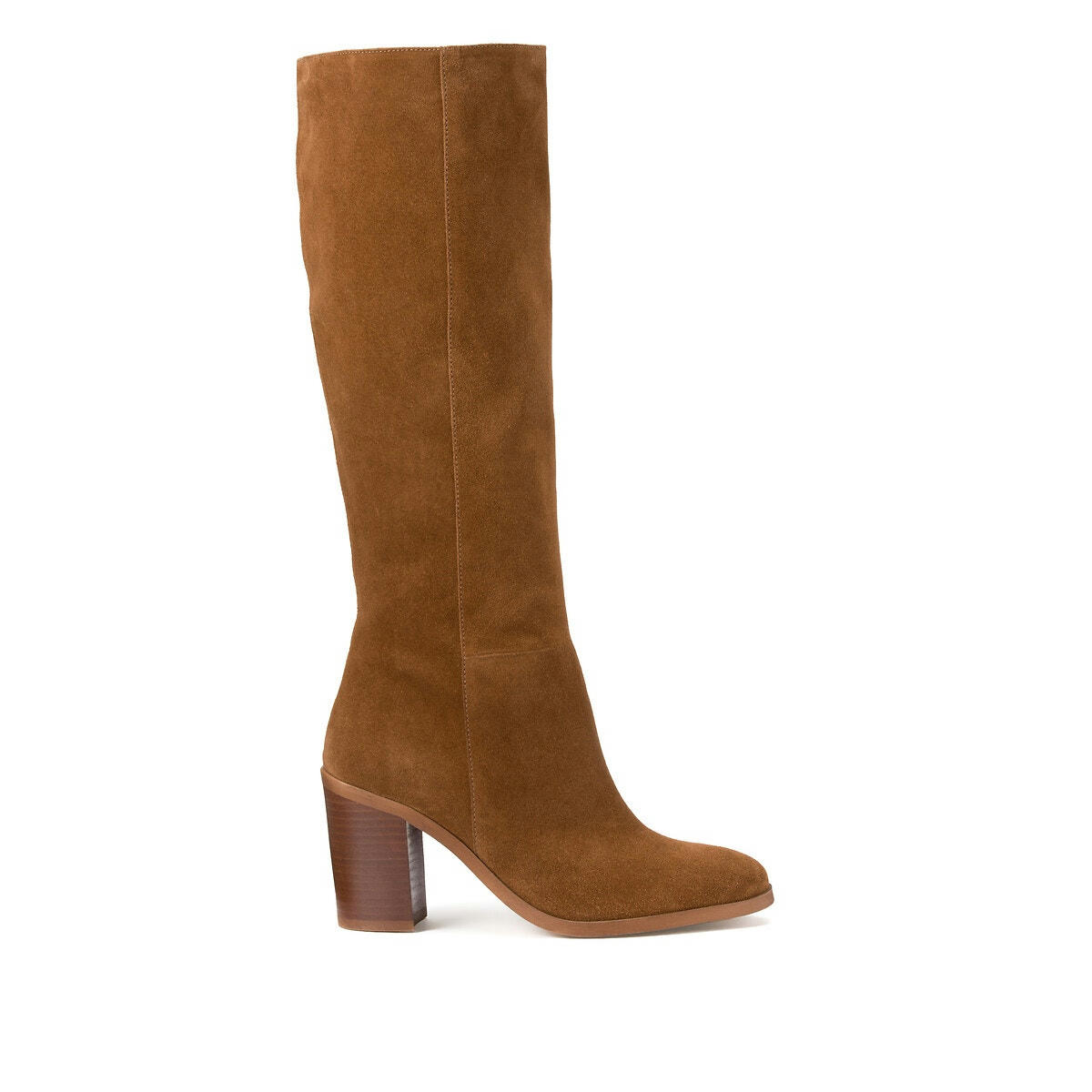 Bottes à talon Signature, en cuir suédé