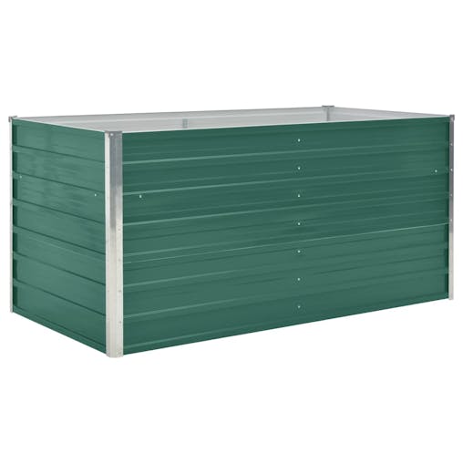 NNEVL Raised Garden Bed 160x80x77 cm Galvanised Steel Green