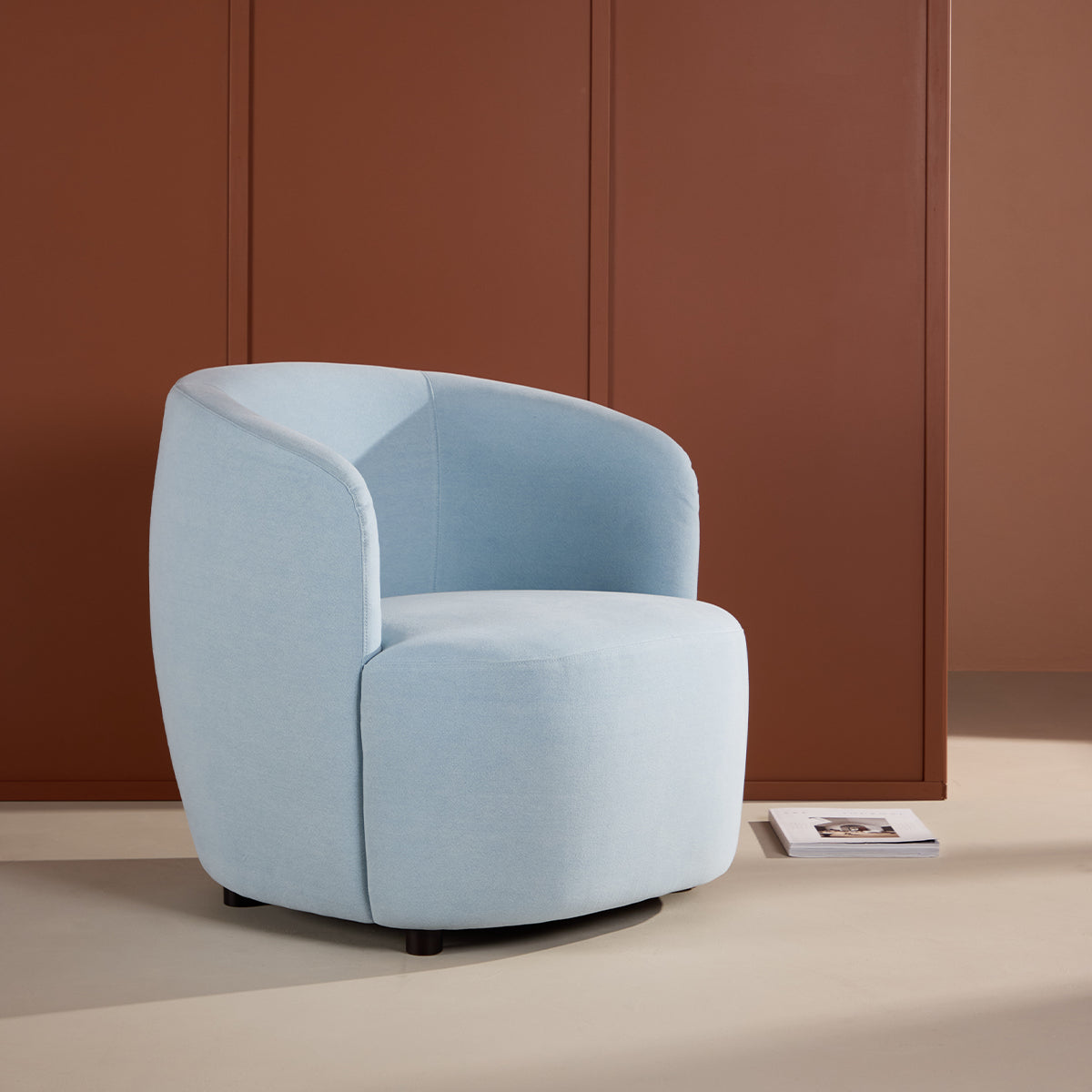 Nest living Boyd Gestoffeerde Fauteuil Blauw