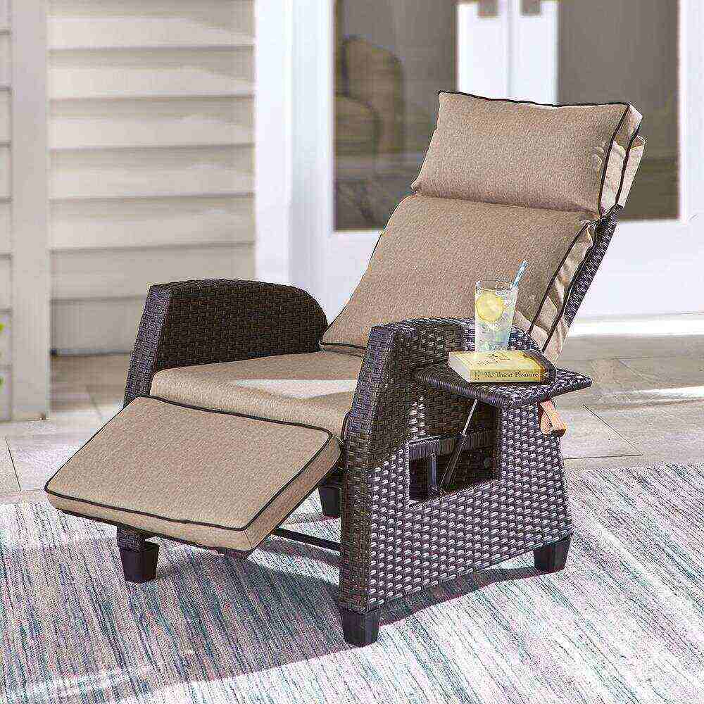 The Weatherproof Outdoor Recliner - Bed Bath  Beyond(Brown)