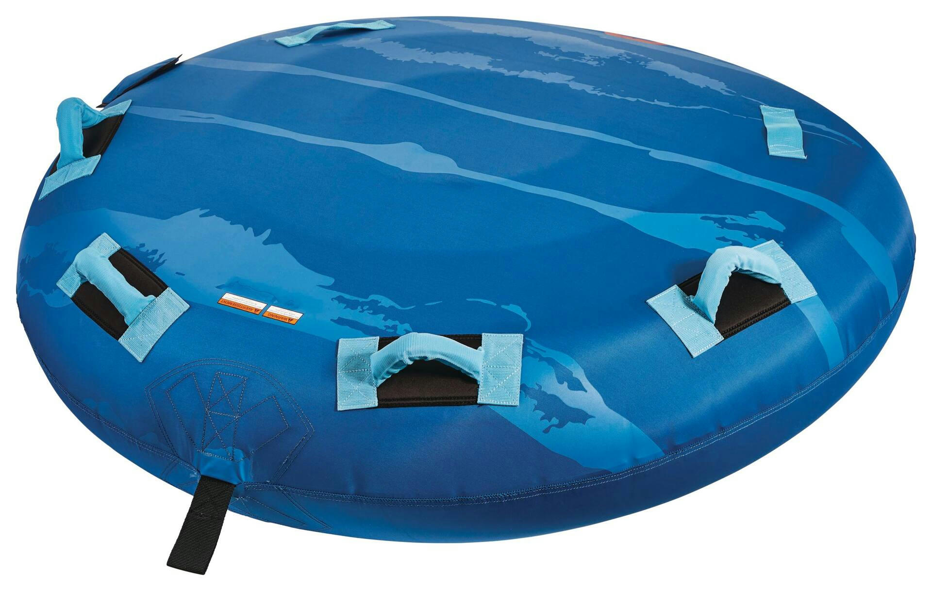 Outbound Air-Pump Inflatable Water Boating 2-Rider Towable Tube, Blue