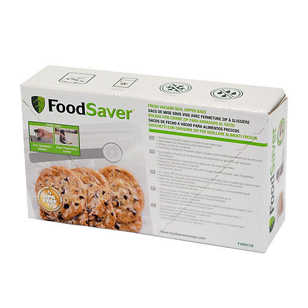 Lot de 26 sacs 0.95l avec fermeture zip à glissière Foodsaver FVB015X