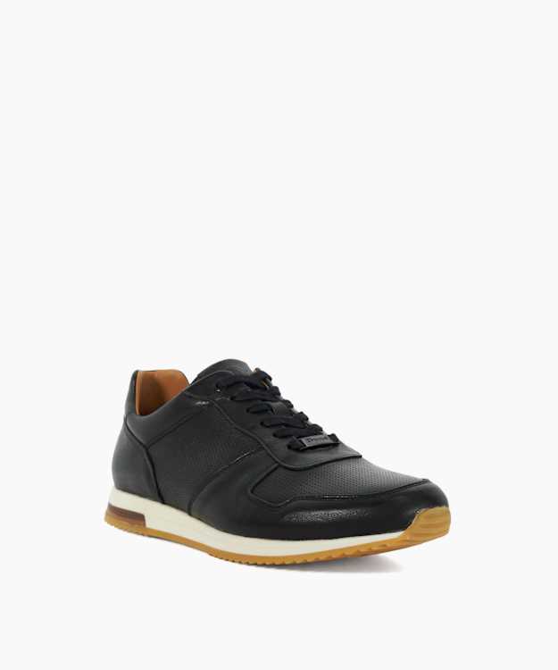 Trilogy Black - Wide Fit Lace-Up Runner Trainers