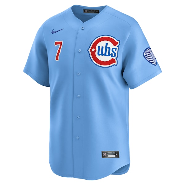 Dansby Swanson Chicago Cubs Nike 2nd Alternate Limited Player Jersey - Baby Blue
