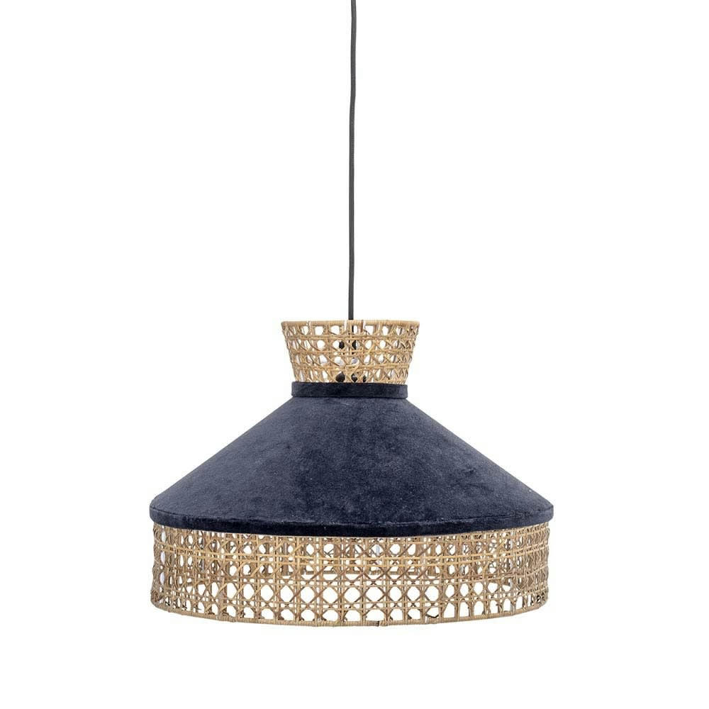 - Lampe suspendue bleu en coton D40cm