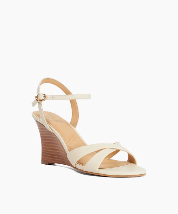 Kalans Ecru - Wedge Sandals