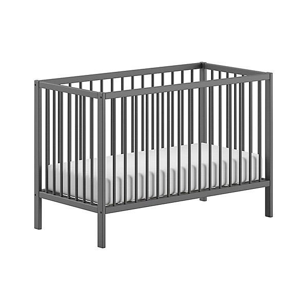 Lit bebe 60x120 sommier inclus Vipack Meryl Anthracite