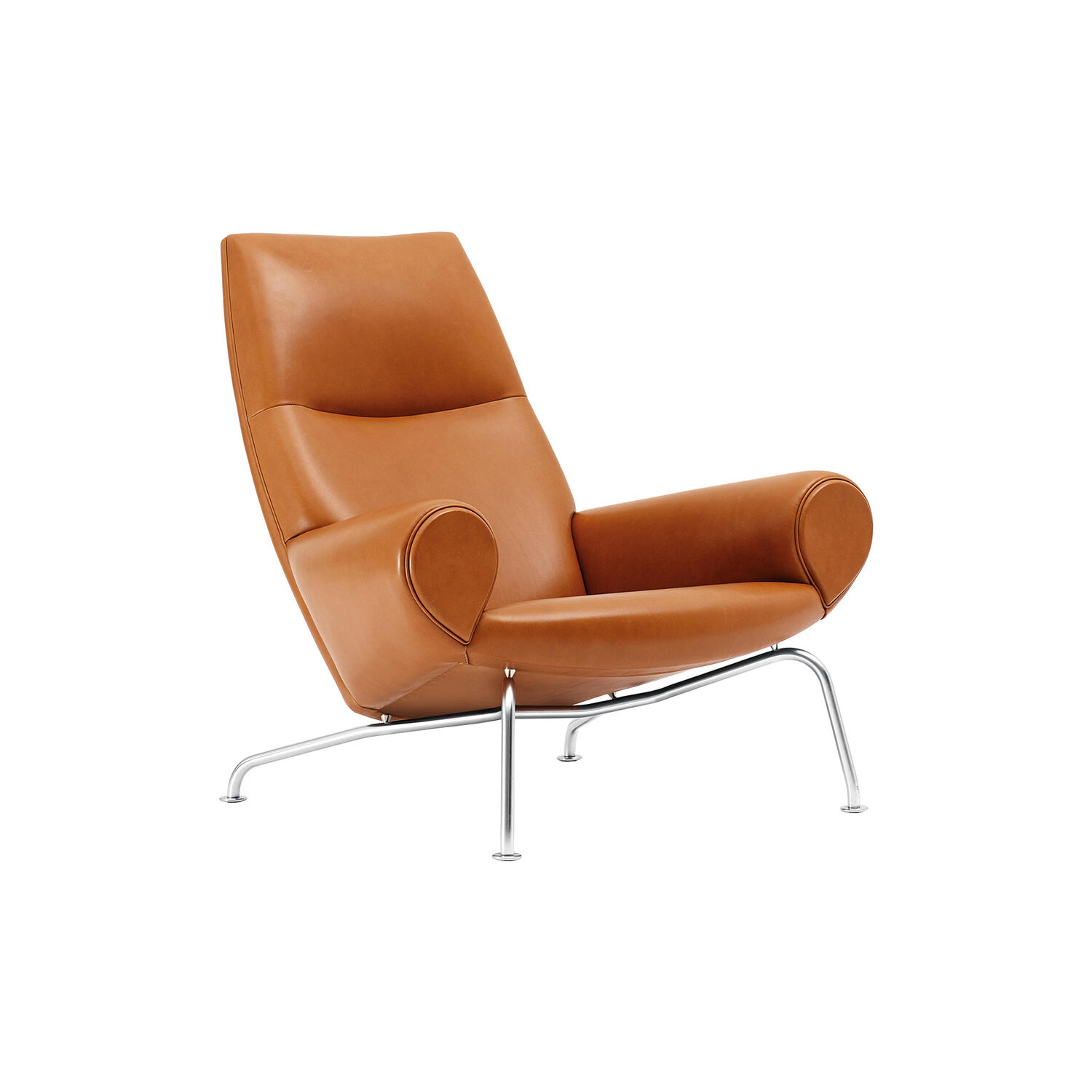 EJ 101-P Queen l&aelig;nestol, cognac