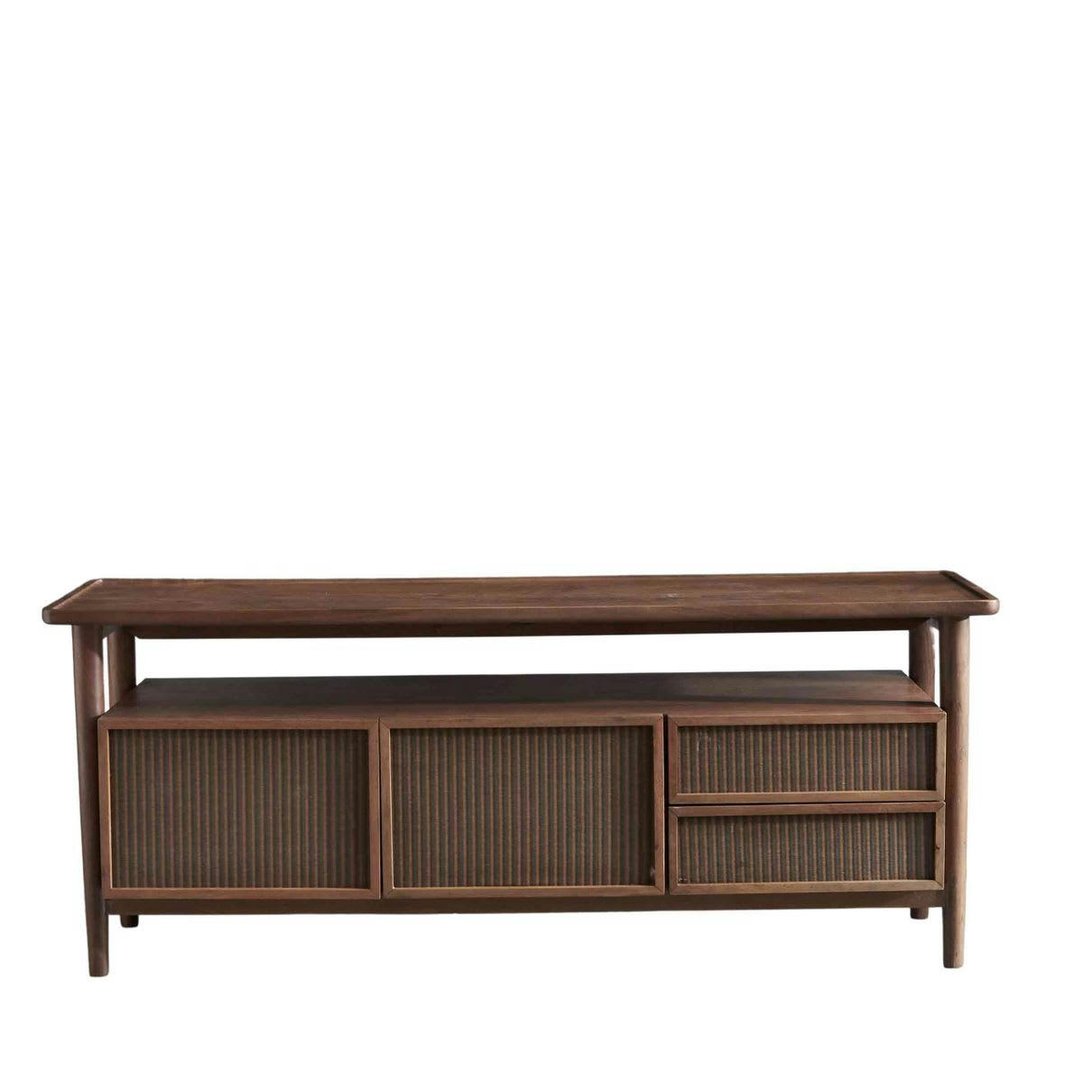 - Meuble TV en acacia massif