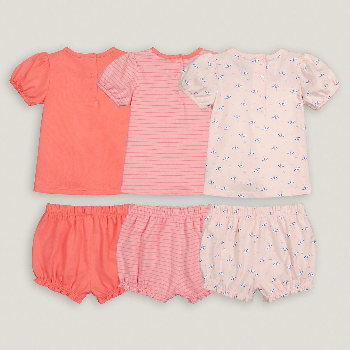 Lot de 3 pyjamas en coton imprimé