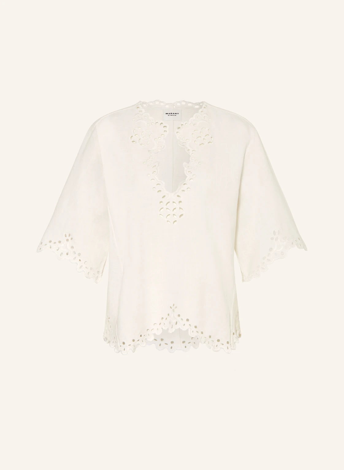 MARANT ÉTOILE Blusenshirt SHANA mit Lochspitze und 3/4-Arm