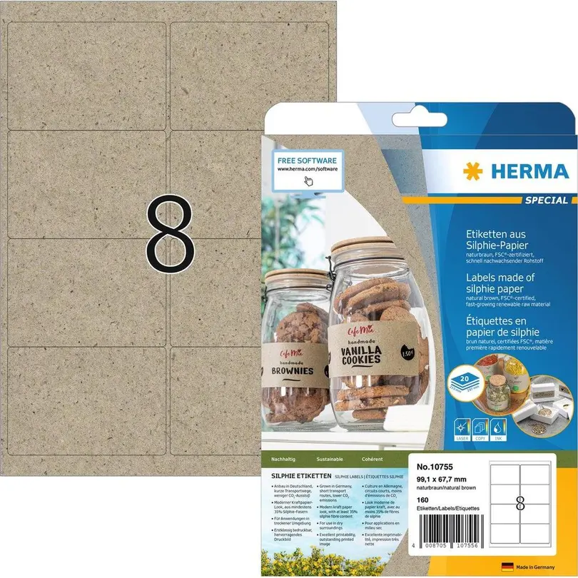Etiketten 20er-Set Universal-Etiketten