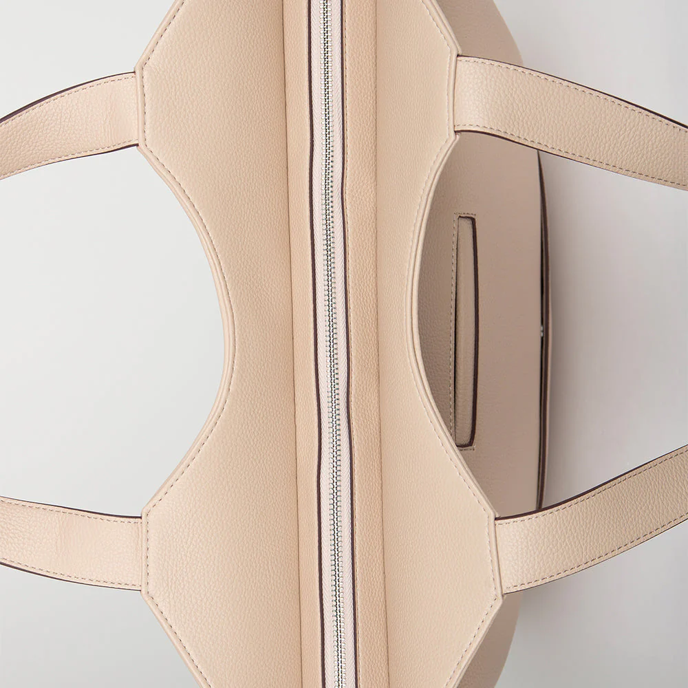 The Sheila - Almond Vegan Leather Tote Bag