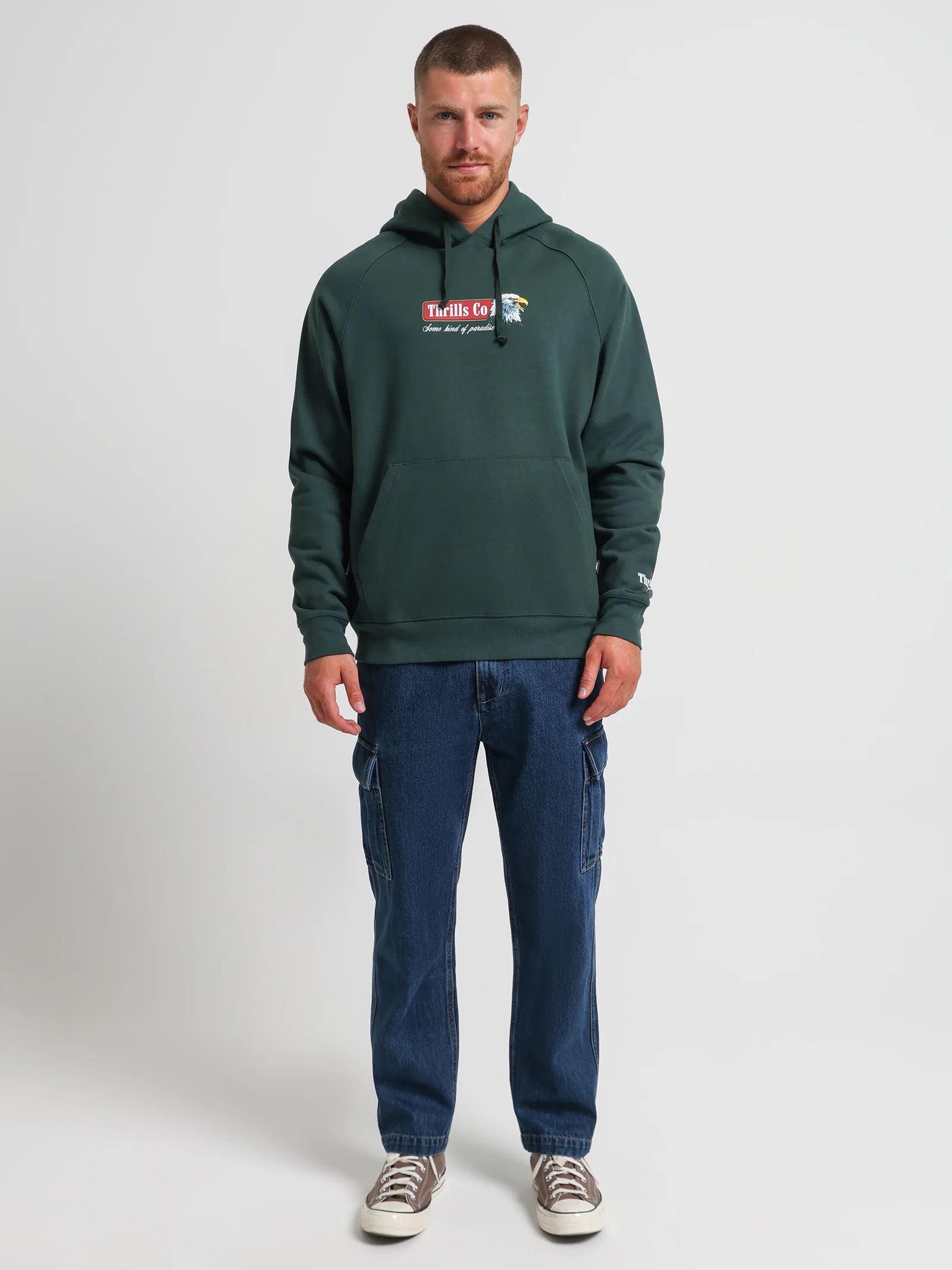 Heavy Strength Raglan Pull On Hood