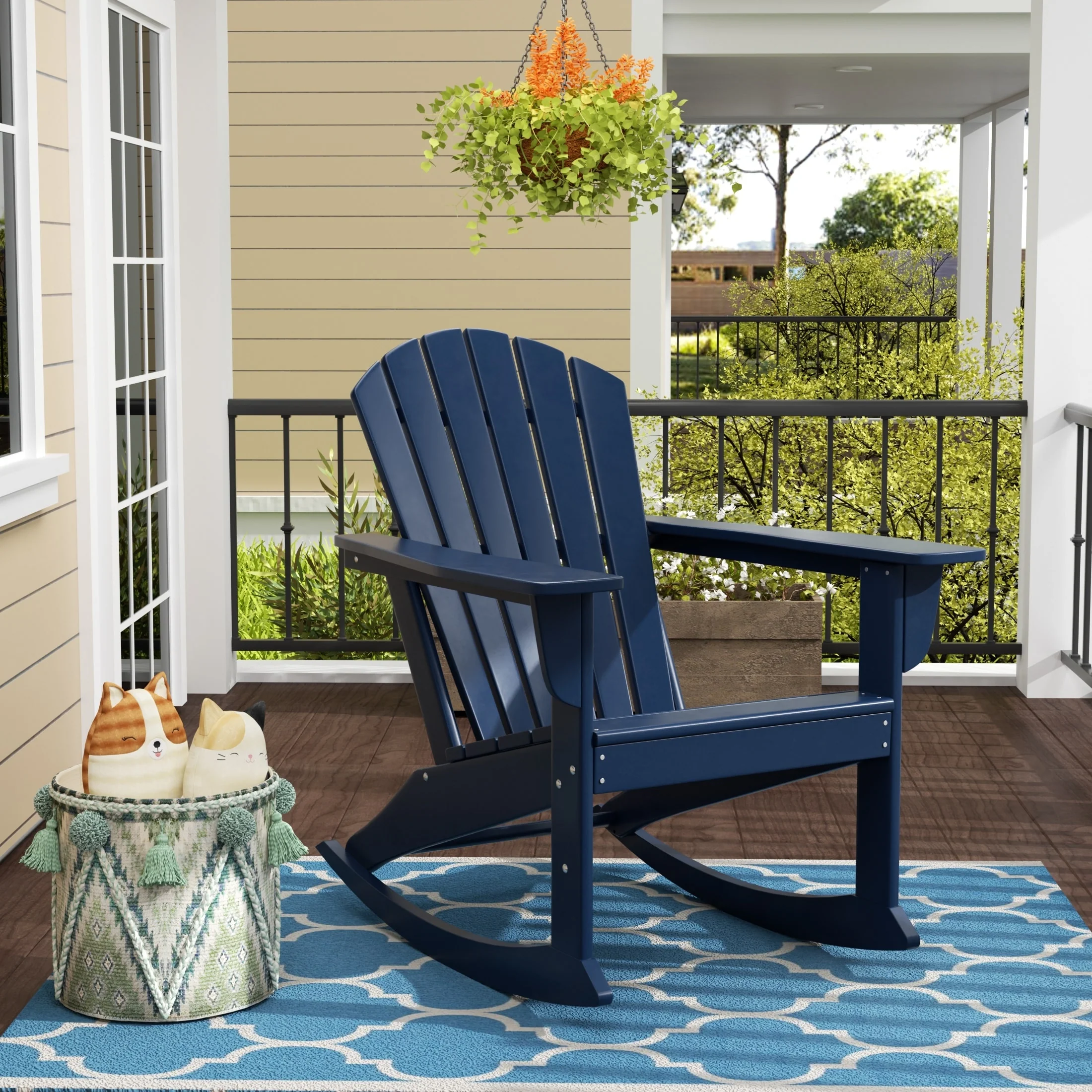 Polytrends Laguna Hdpe All Weather Outdoor Patio Rocking Chair