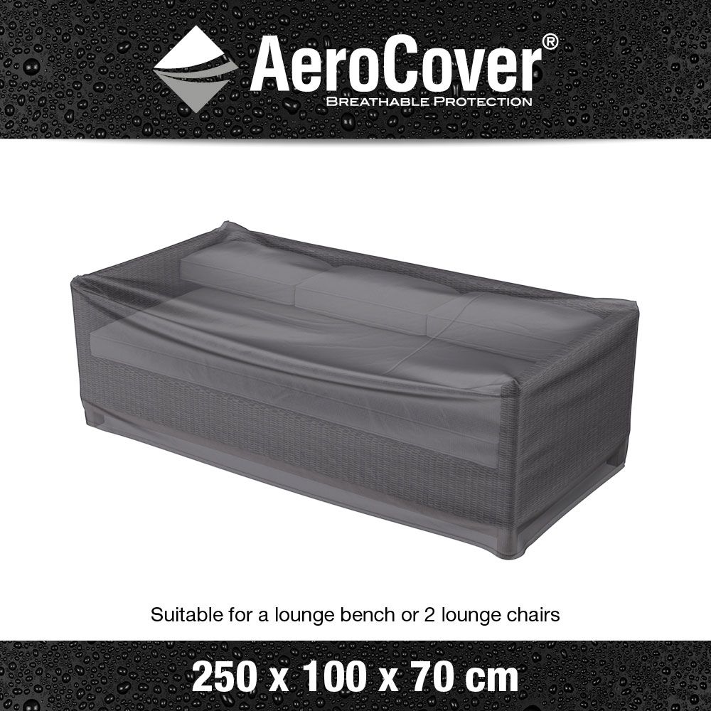 Ruma AeroCover Outdoor Bench Waterproof Polyester Breathable Cover W250xD100xH70cm