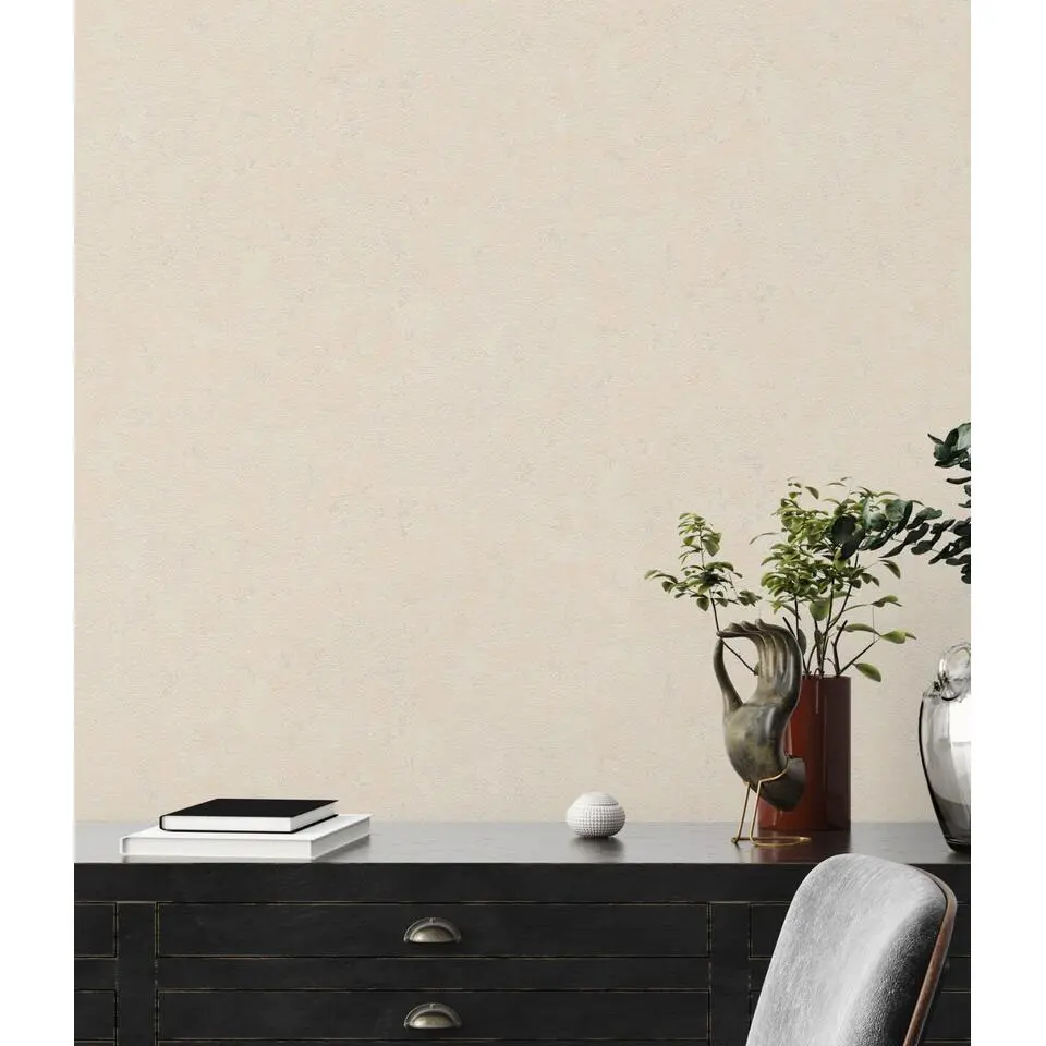 A.S. Cr&eacute;ation behang effen beige - 53 cm x 10.05 m