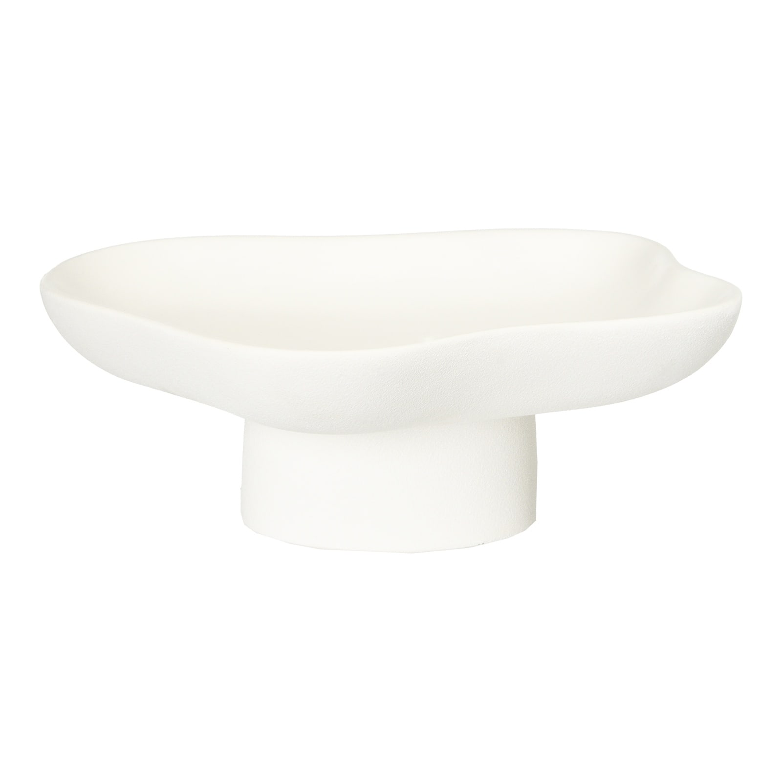 Deko-Tablett auf Fuß Weiß,B 220 x H 80 x T 170 mm