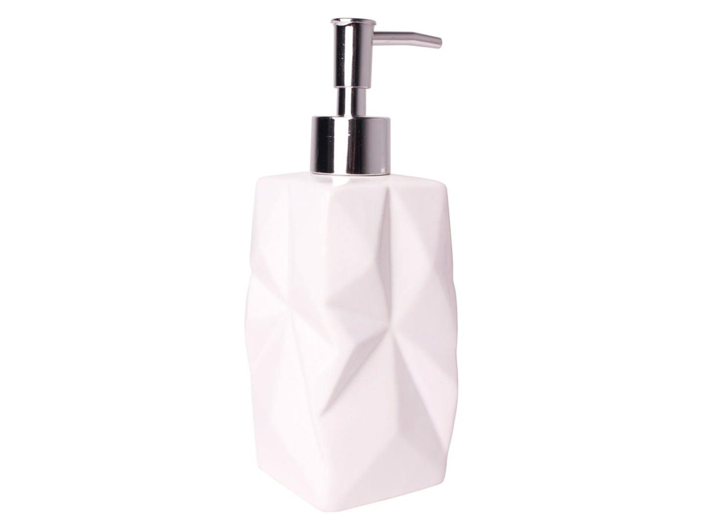 Dozownik do mydła kamionkowy Origami 300 ml ecru