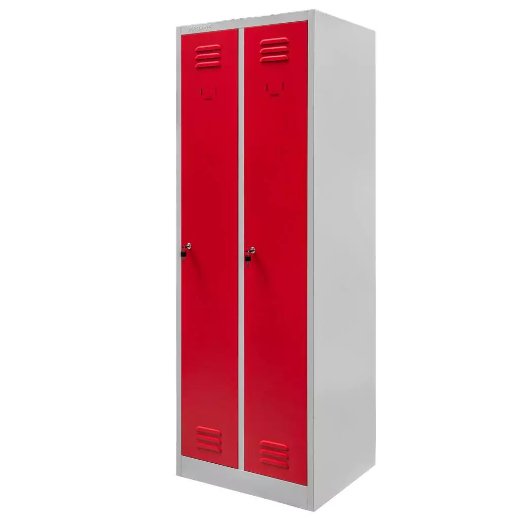 Szafa Metalowa Ubraniowa BHP 180x60x50cm Czerwona Mega-M