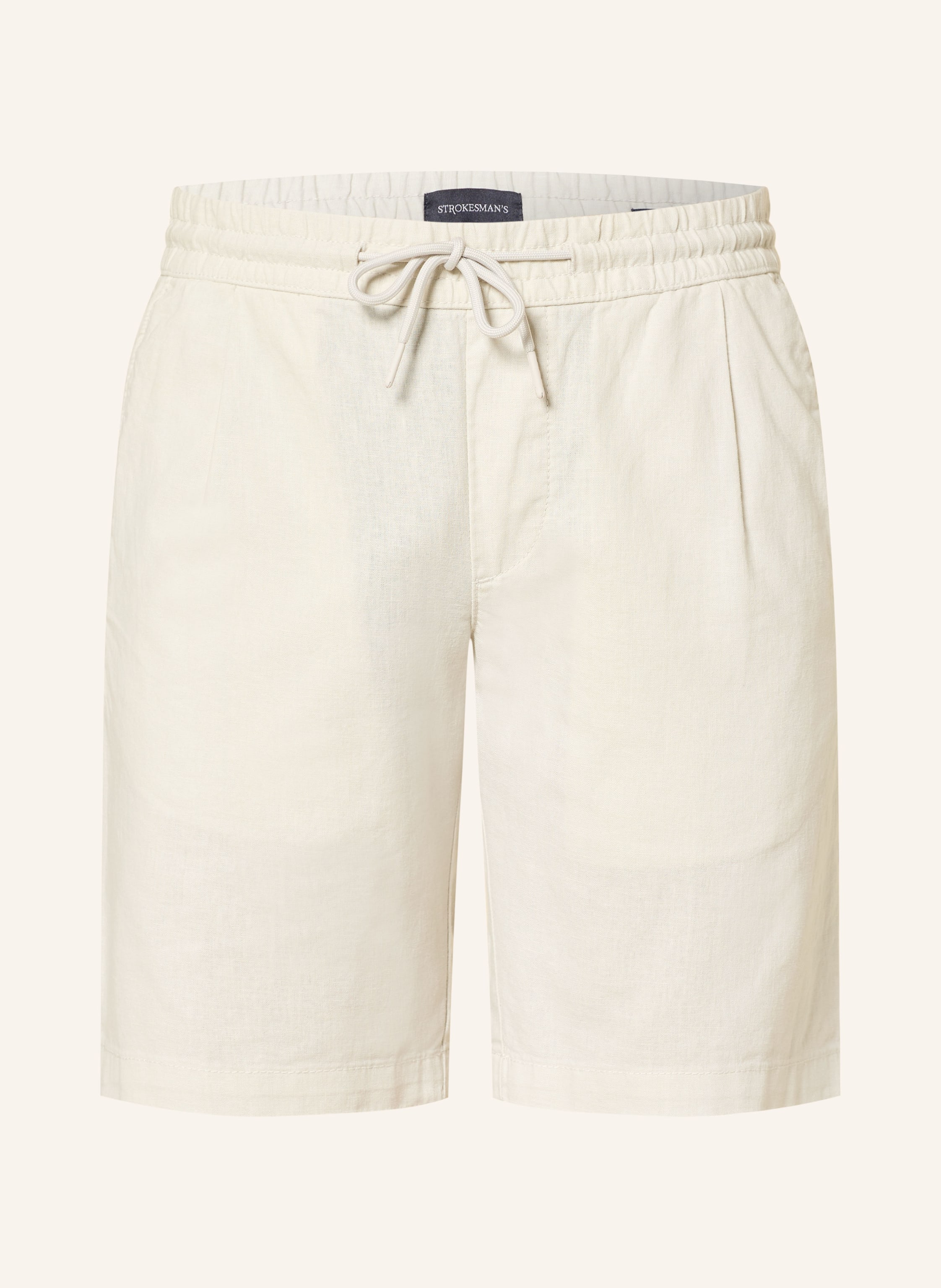 STROKESMAN'S Shorts Regular Fit mit Leinen