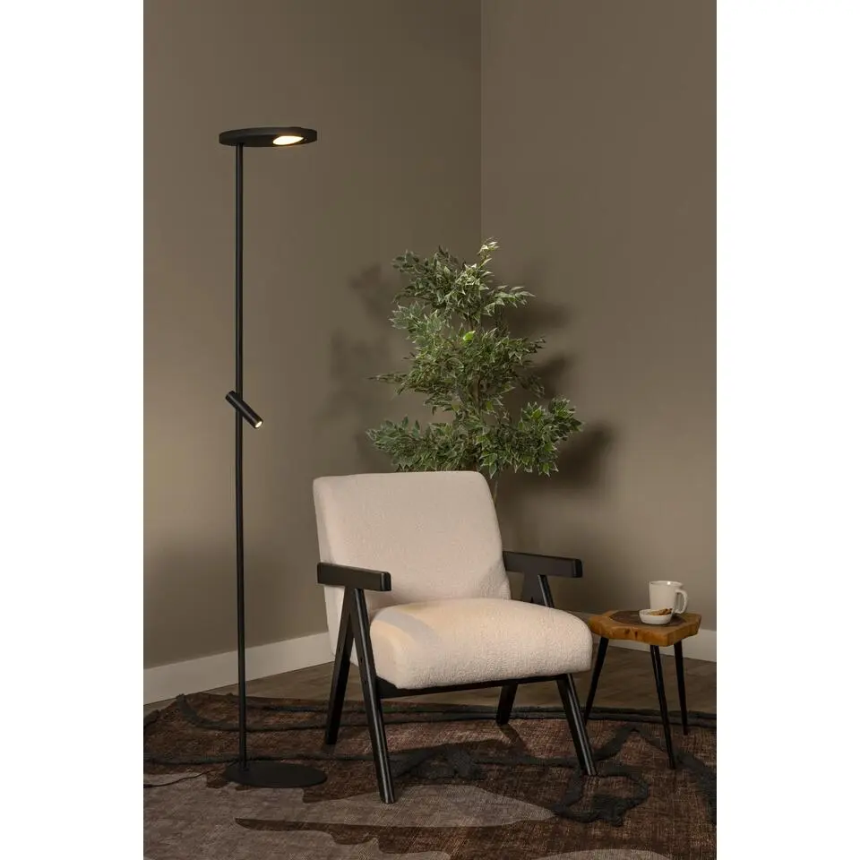 Lucide ORTOLAN Vloerlamp - Zwart