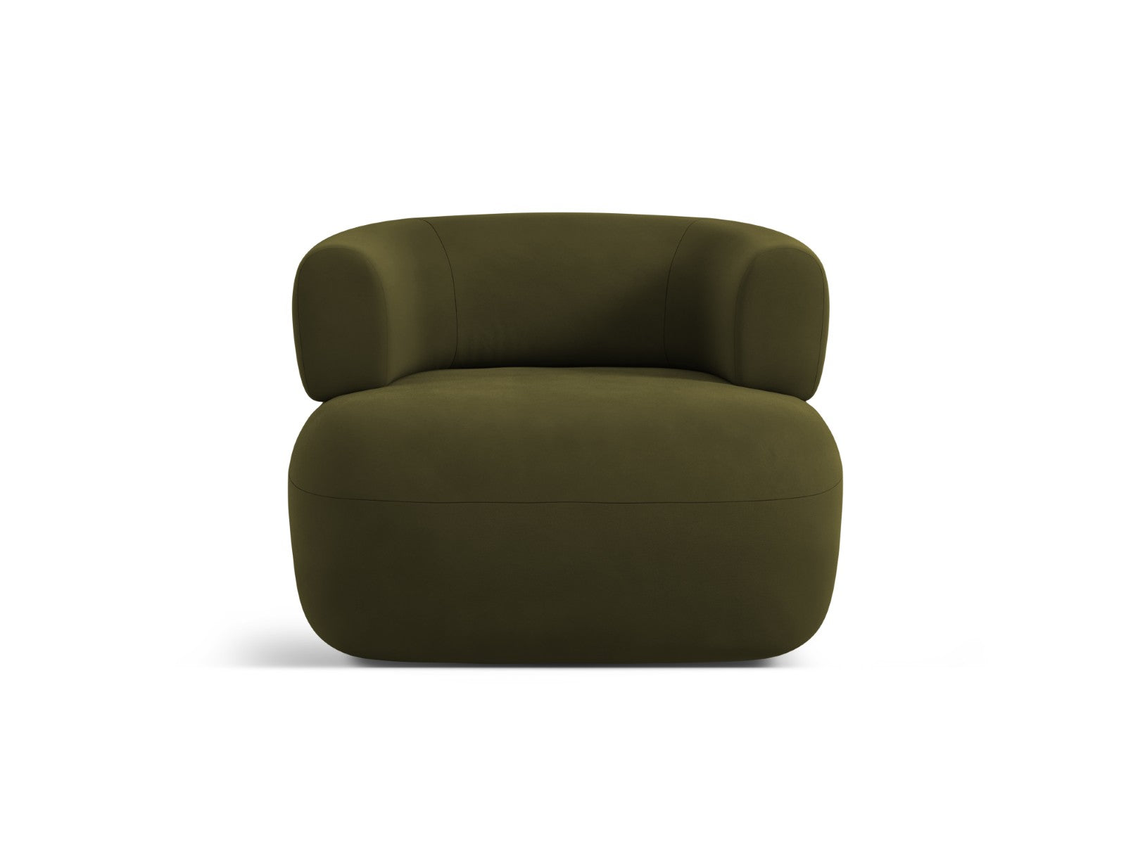 Micadoni Fauteuil Jenny flueel groente - 88x90x73cm