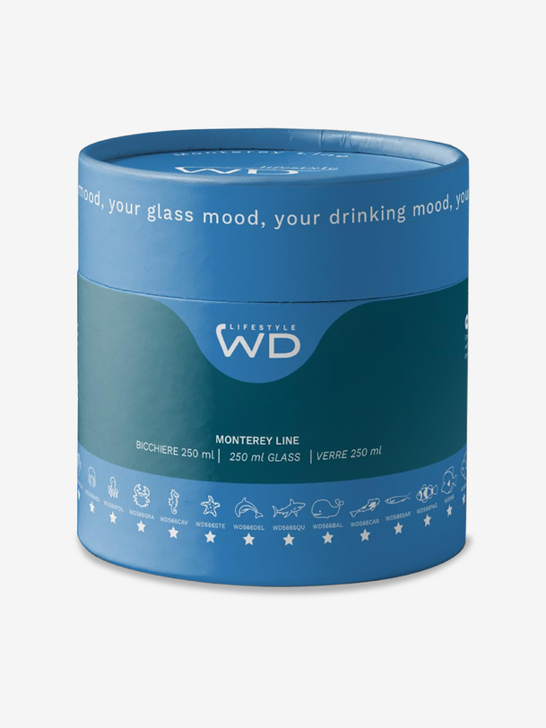 Verre figurinepoisson clown - wd lifestyle easylife rouge