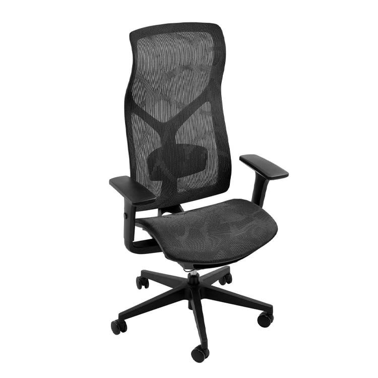 AIR - Chaise ergonomique de bureau résille noire