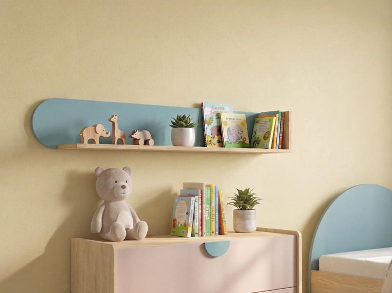 Półka 120 cm wisząca na książki LOLLIE