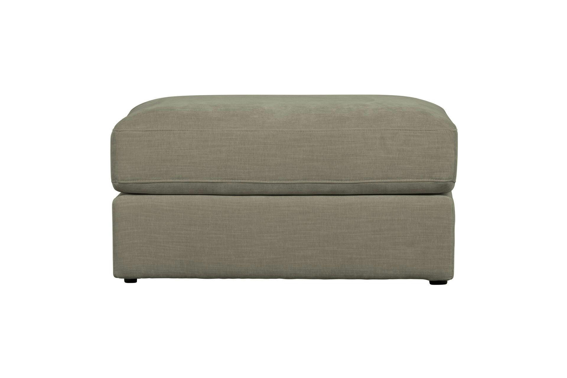 FAMILY - Pouf en tissu gris clair