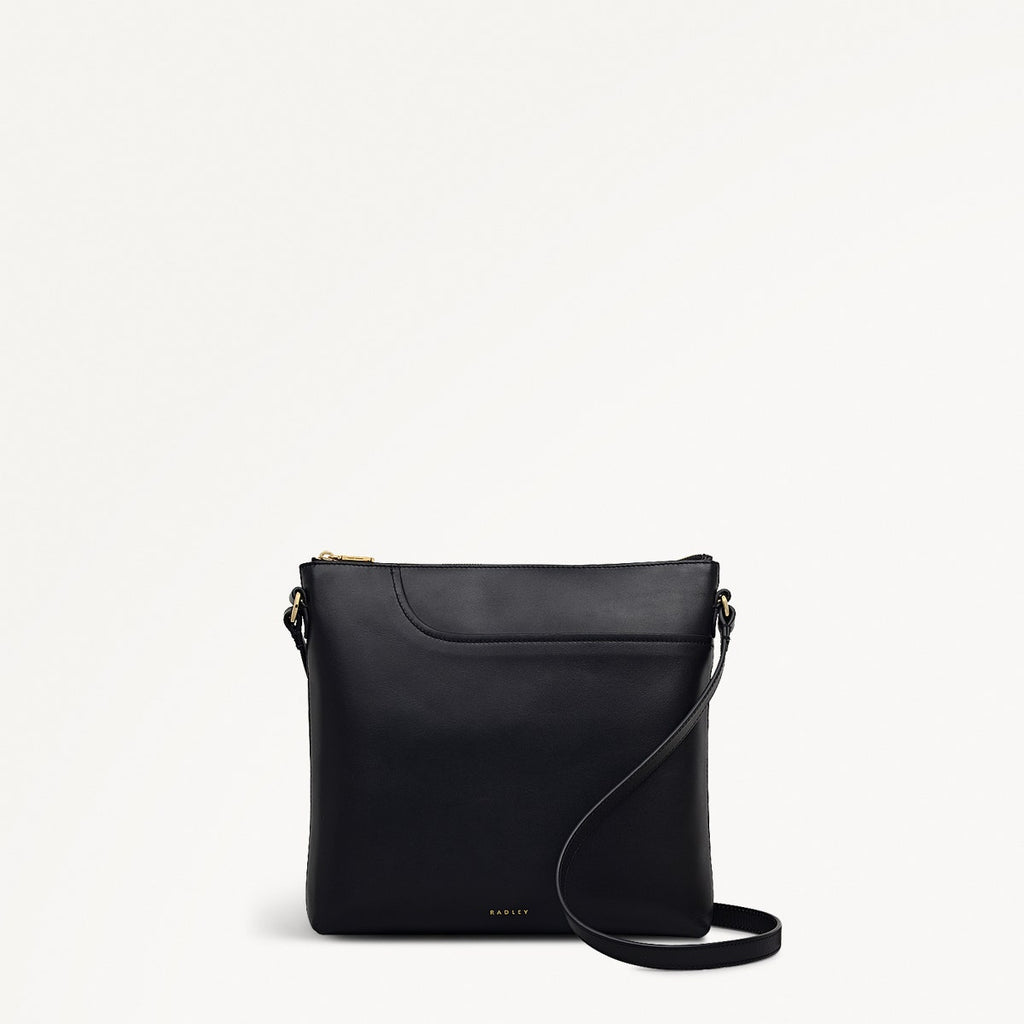Pockets - Large Ziptop North-South Cross Body Bag