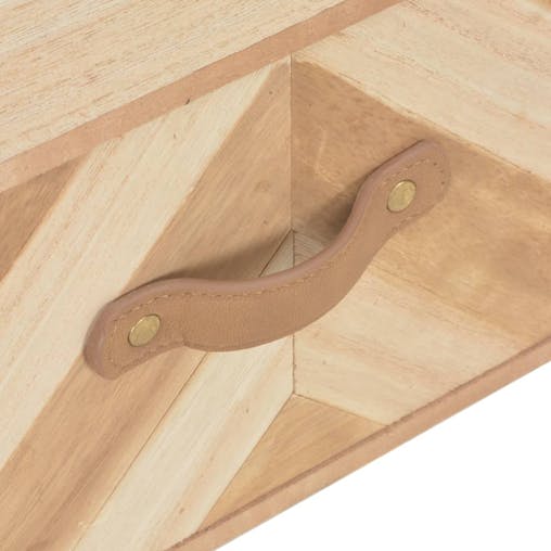 NNEVL Bedside Cabinet with Drawer 44x30x58 cm Solid Wood