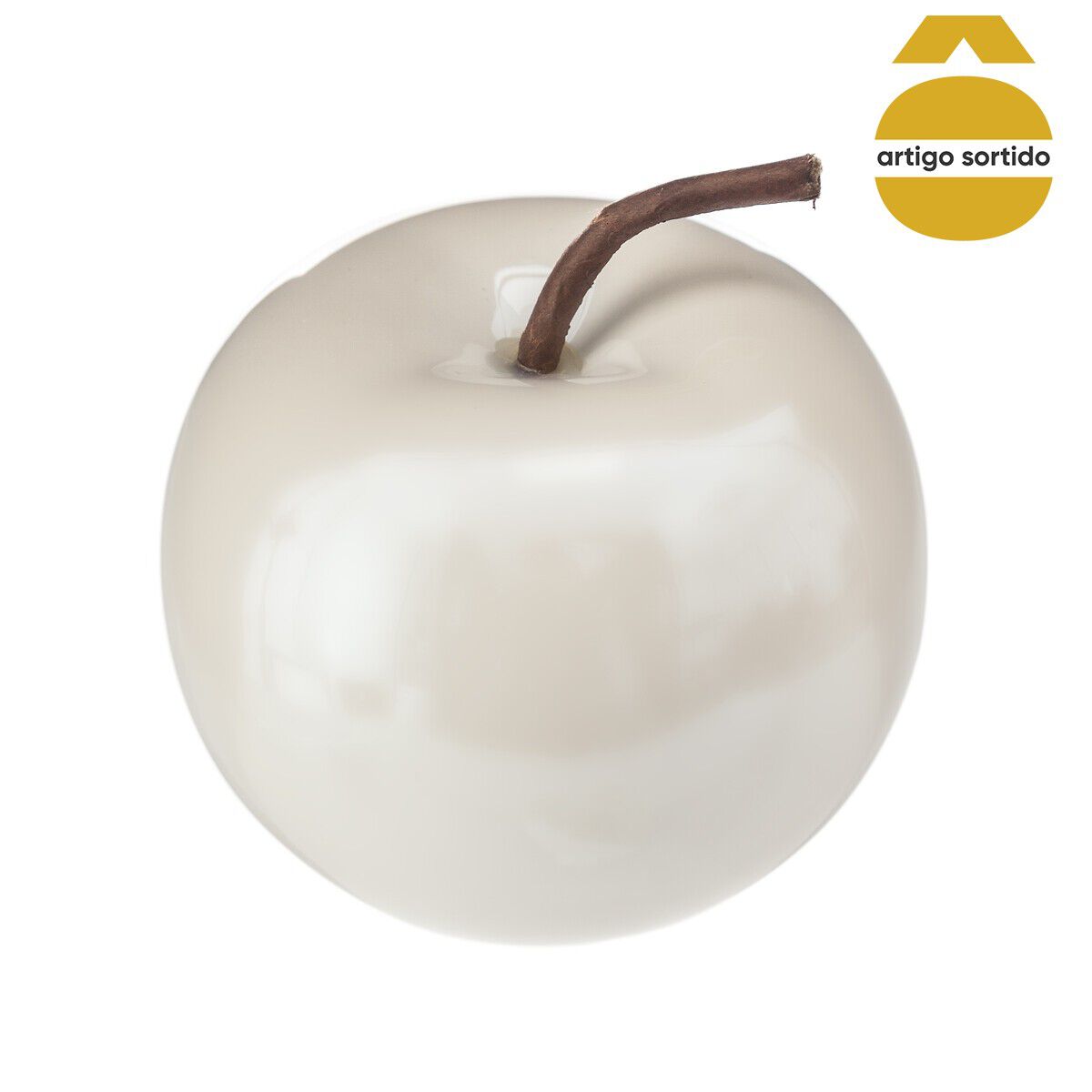 Maçã decorativa em cerâmica