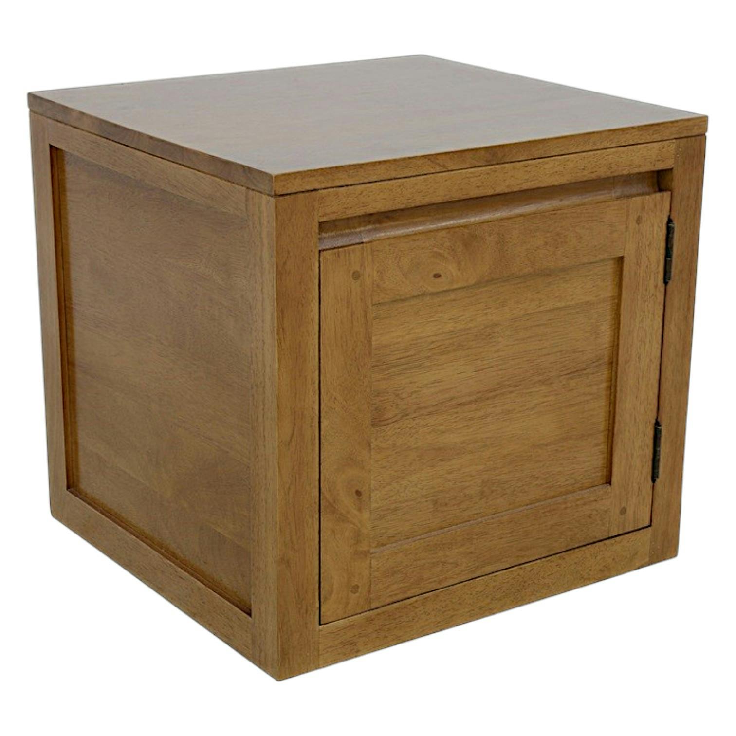 Cube de rangement Hévéa 1 porte 45x42x42cm OLGA