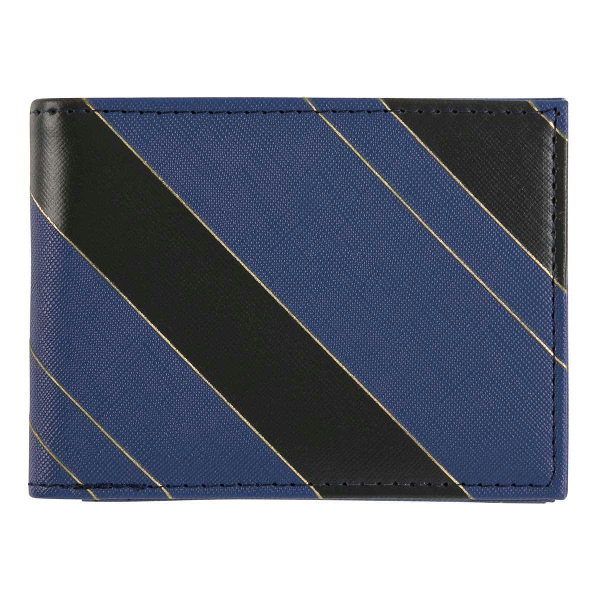 - Portefeuille Homme - Bandes Bleu Marine Et Noires