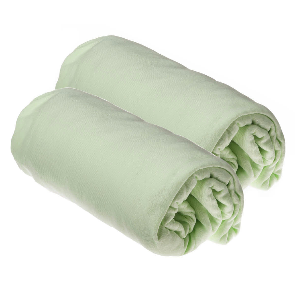 DULCE - Lot de 2 Draps housse bébé 60x120 cm viscose de bambou vert