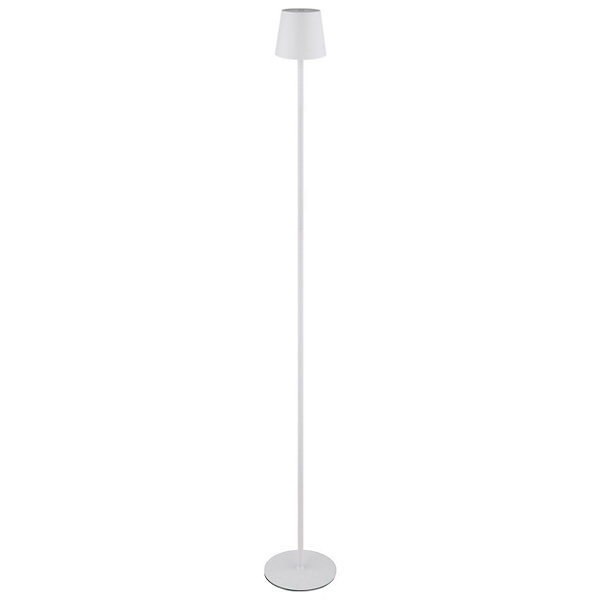 Lampadaire métal blanc mat, LED VANNIE