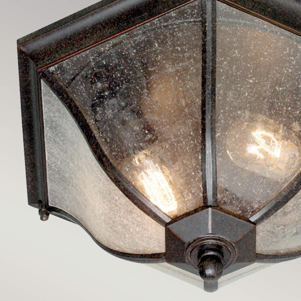 Lampa sufitowa New England postarzany brąz 2xE27x60W IP44 Elstead